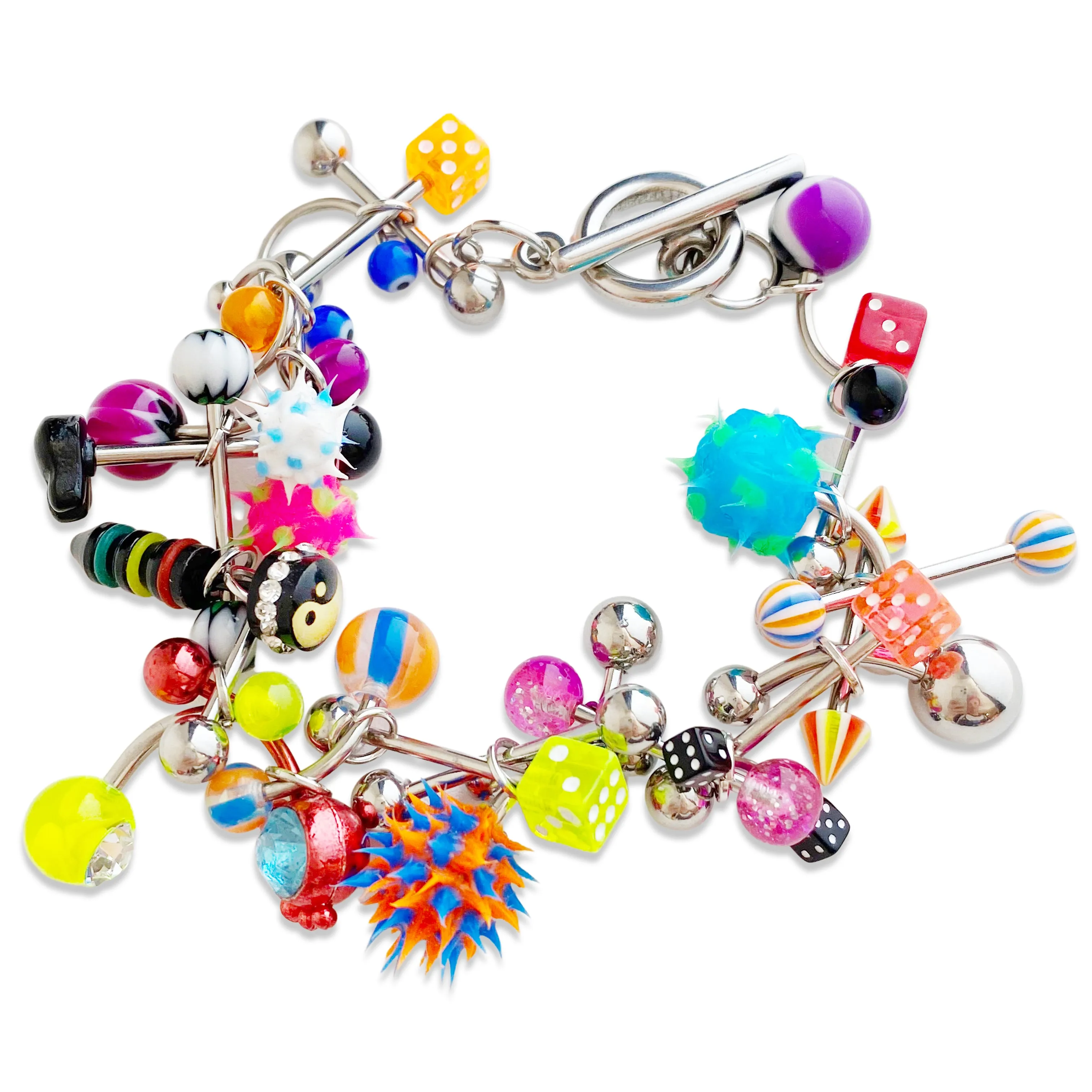 7 Piercing Flashback Charm Bracelet