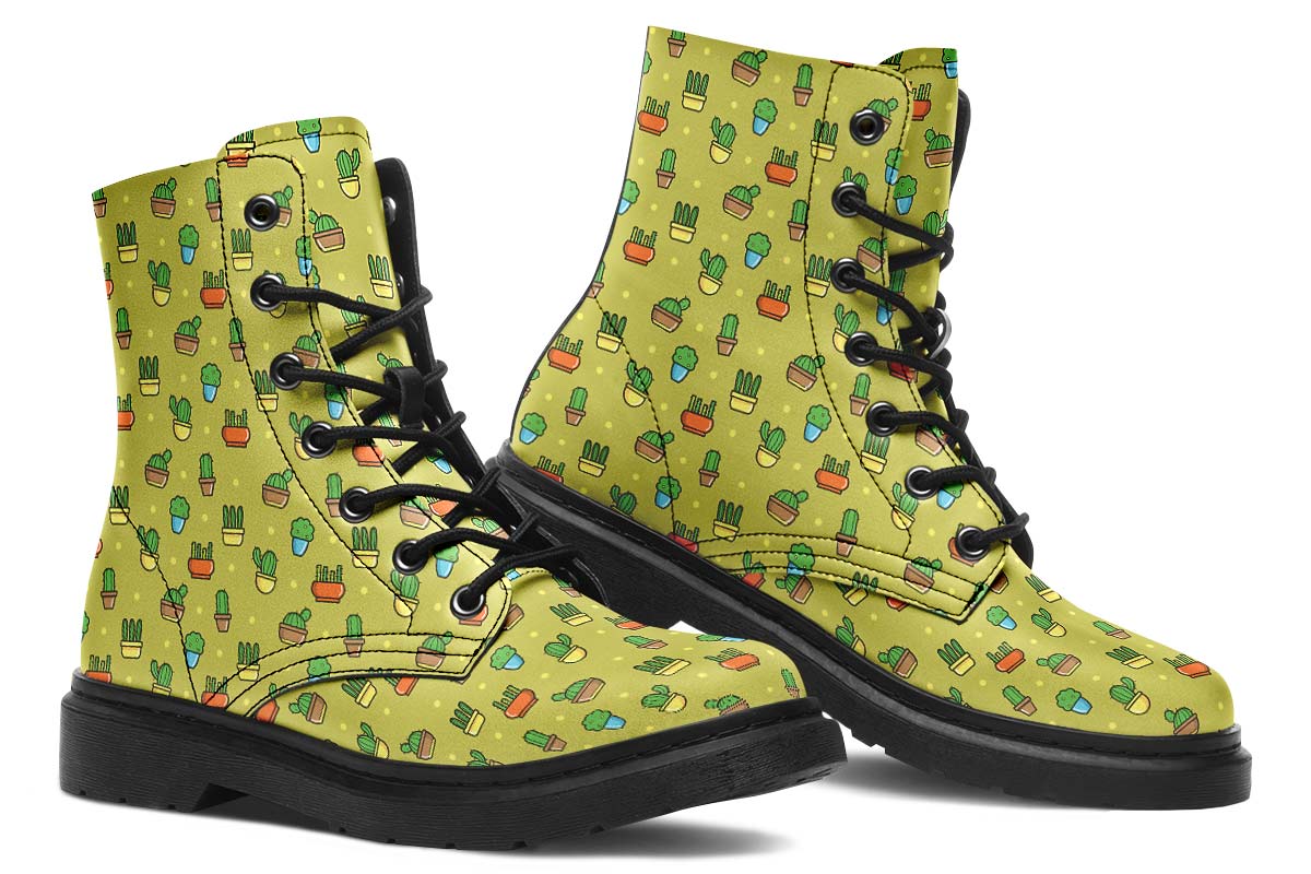 8 Bit Potted Plants Boots