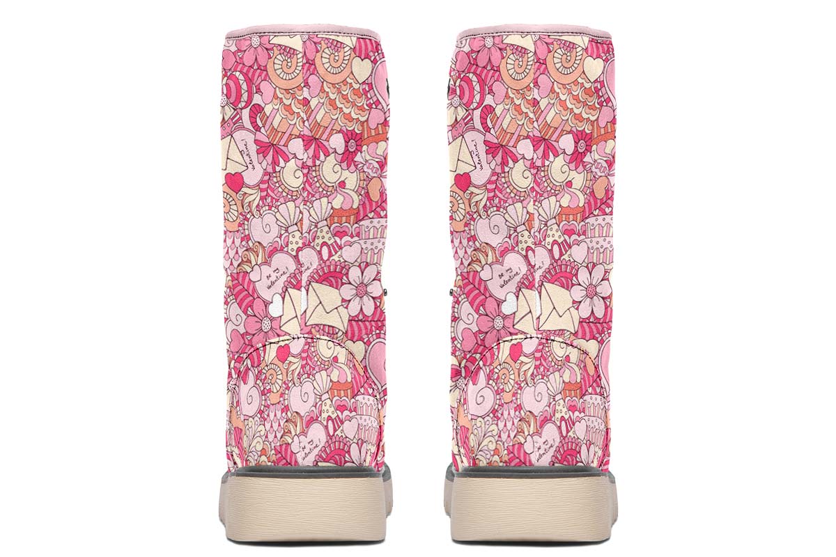 Abstract Valentines Day Polar Vibe Boots