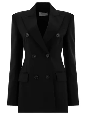 ADAMO WOOL STRETCH DOUBLE-BREASTED BLAZER