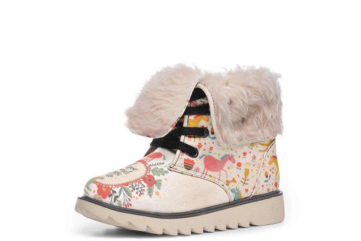 Adorable Horse Polar Vibe Boots