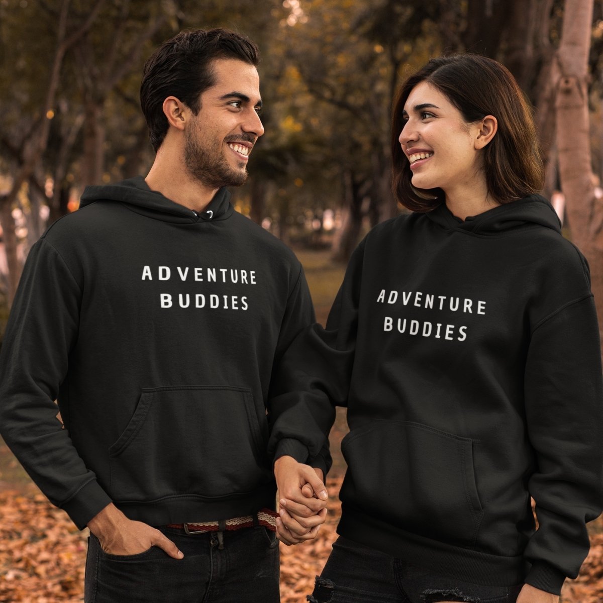 Adventure Buddies Matching Couple Hoodies