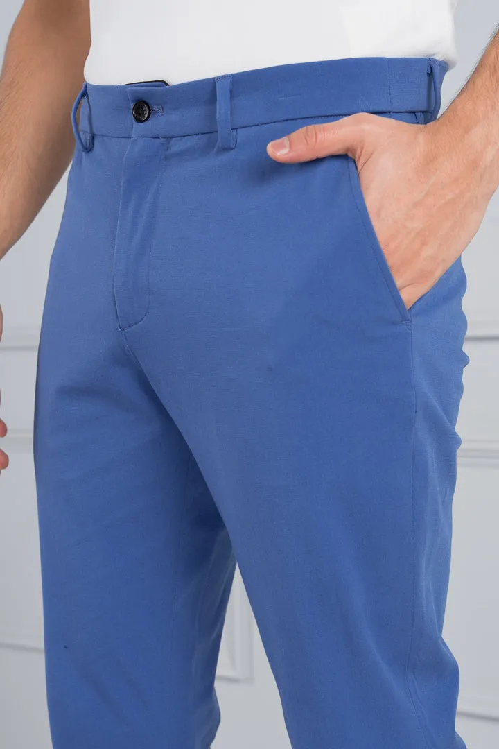 Airforce Blue Stretch Chinos