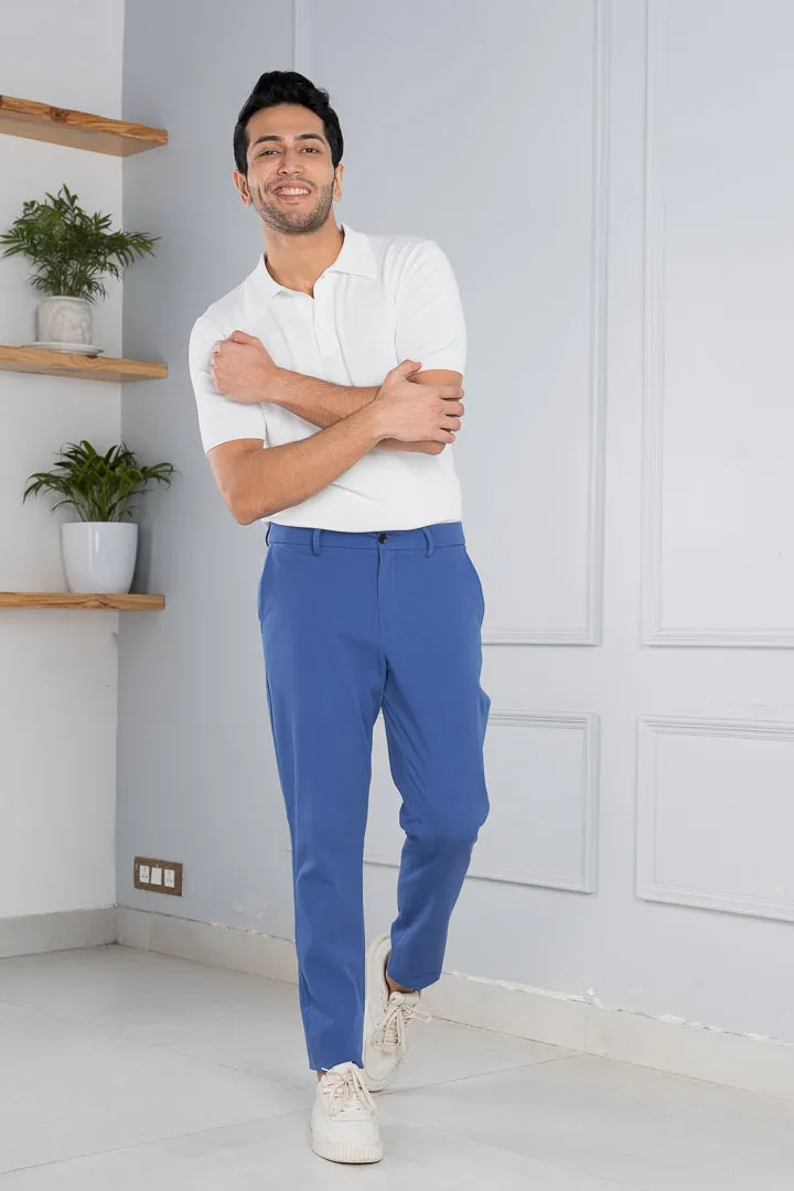 Airforce Blue Stretch Chinos