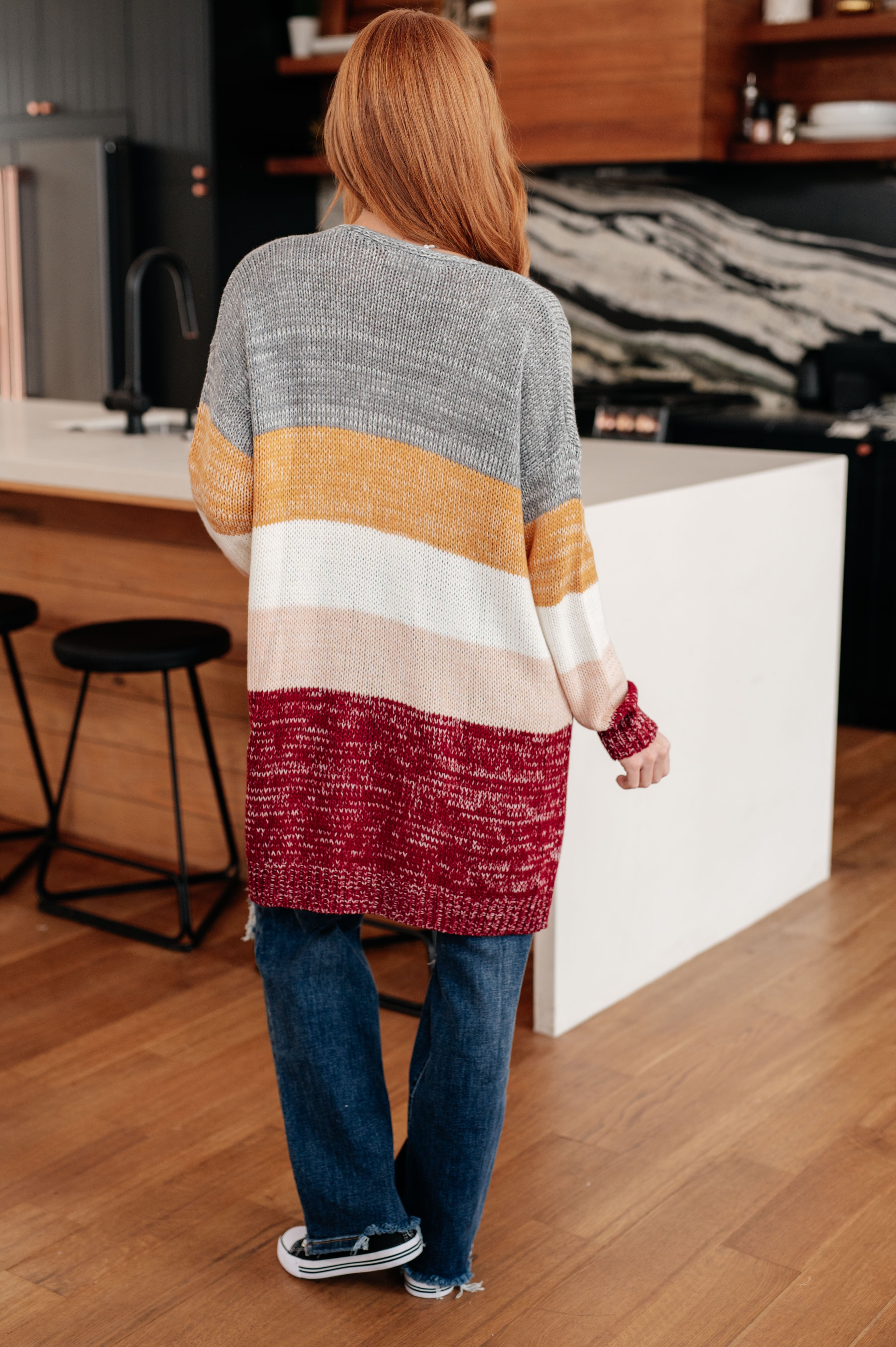 Angelina Color Block Cardigan