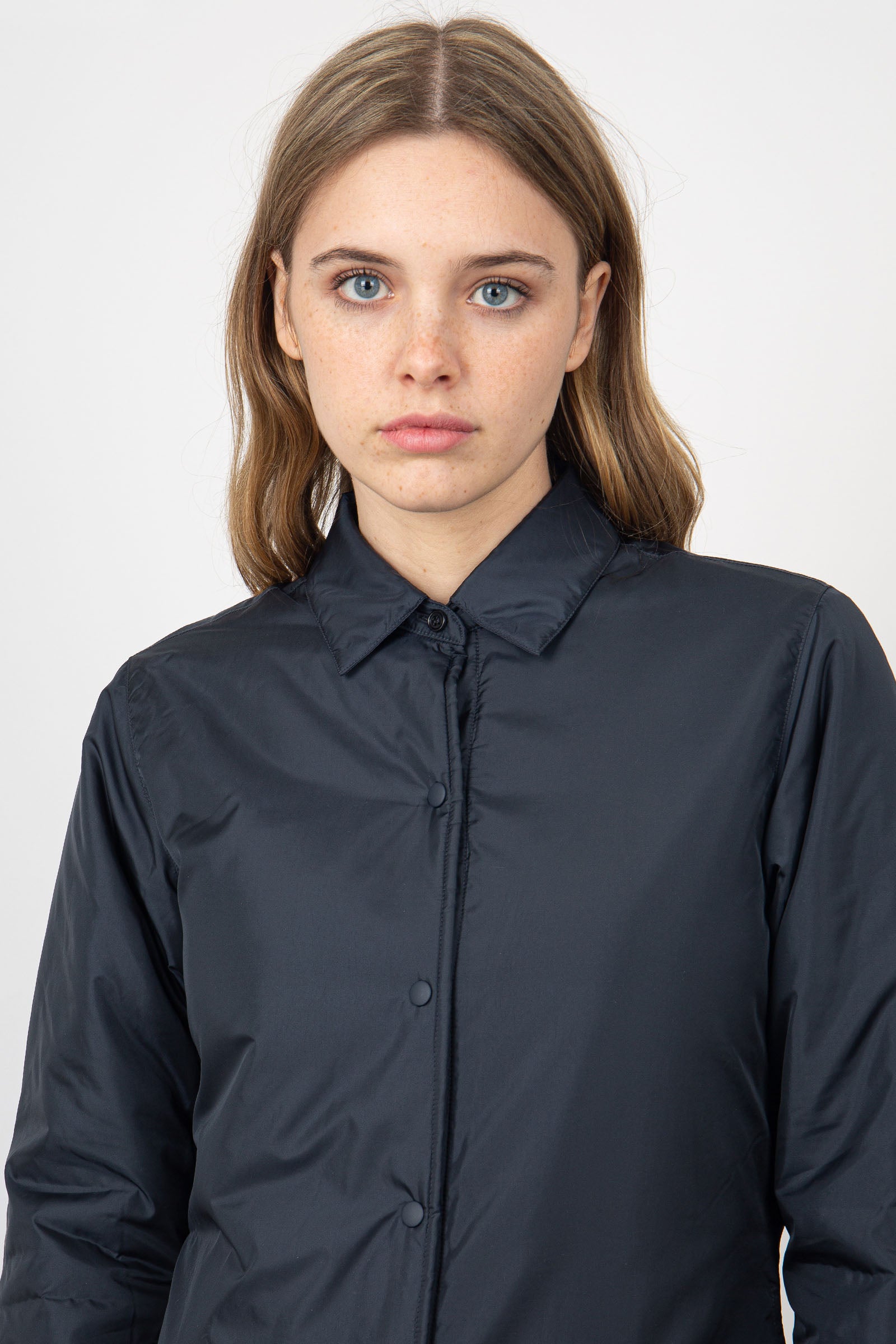 Aspesi Overshirt Glue in Nylon  Blu Navy