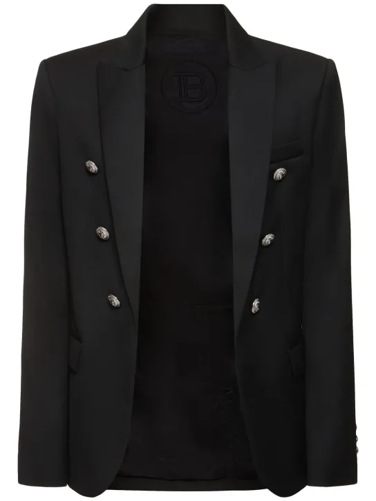 Balmain   Wool single breasted blazer 