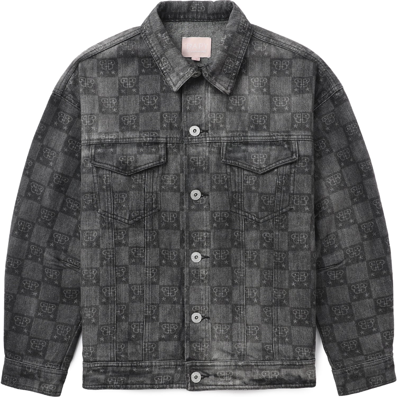 BAPY MONOGRAM DENIM JACKET LADIES