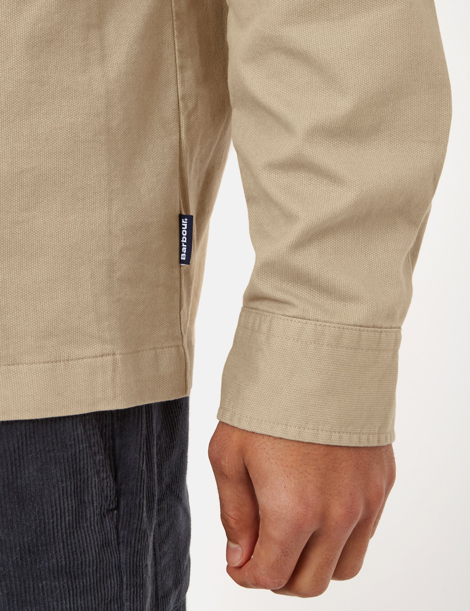 Barbour Newport Overshirt - Washed Stone Beige