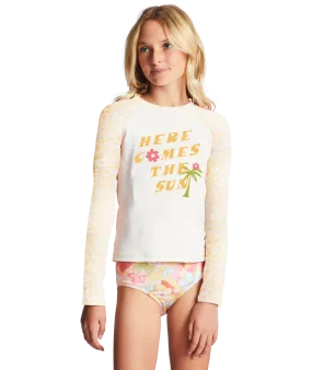 Billabong Sunbeams Forever L/S Rashguard-Golden Peach