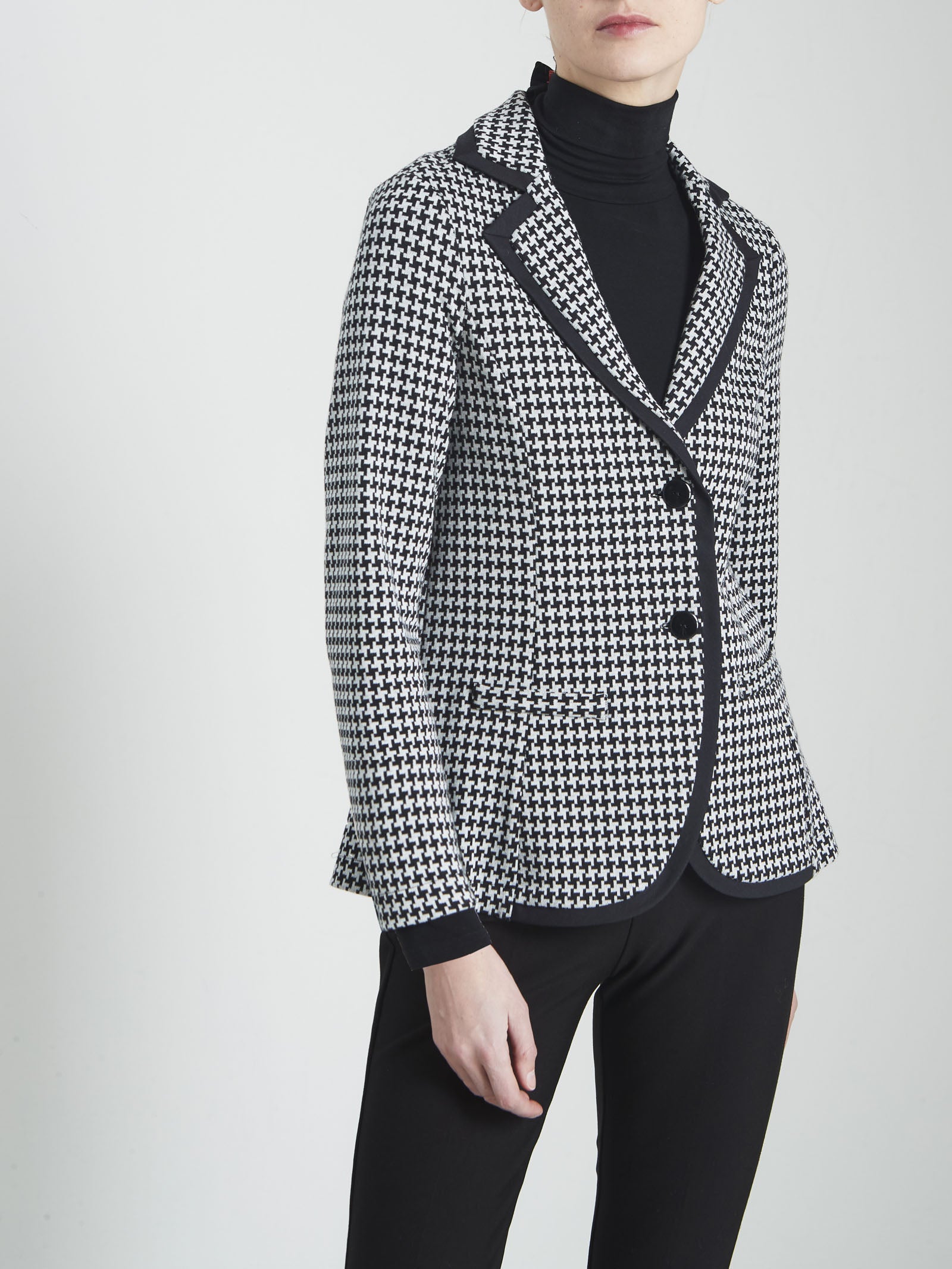 Blazer in misto cotone elasticizzato