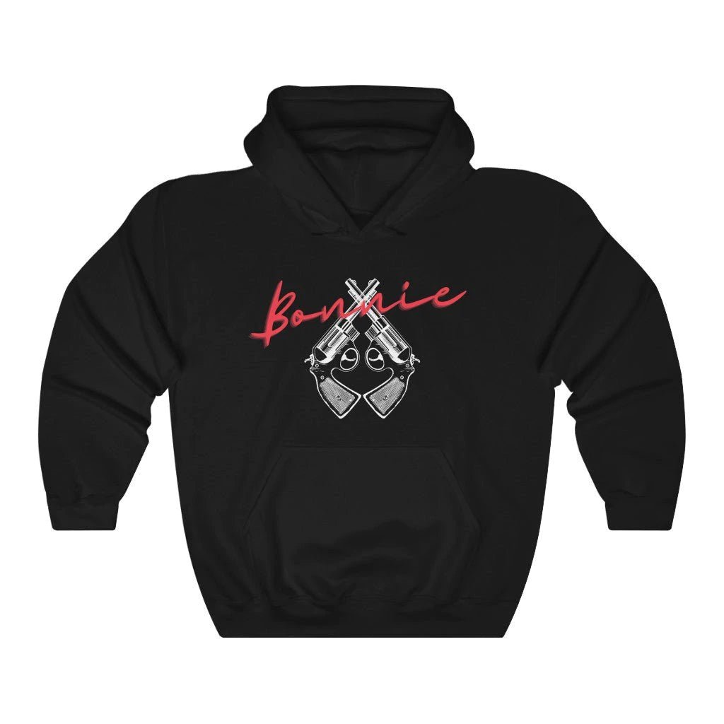 Bonnie And Clyde Couple Hoodies Black