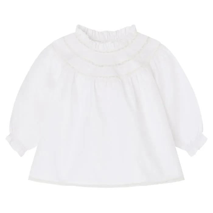 Bonpoint Baby Jelexi Blouse Milk White