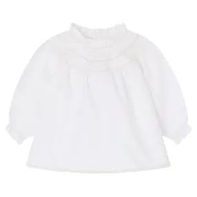 Bonpoint Baby Jelexi Blouse Milk White