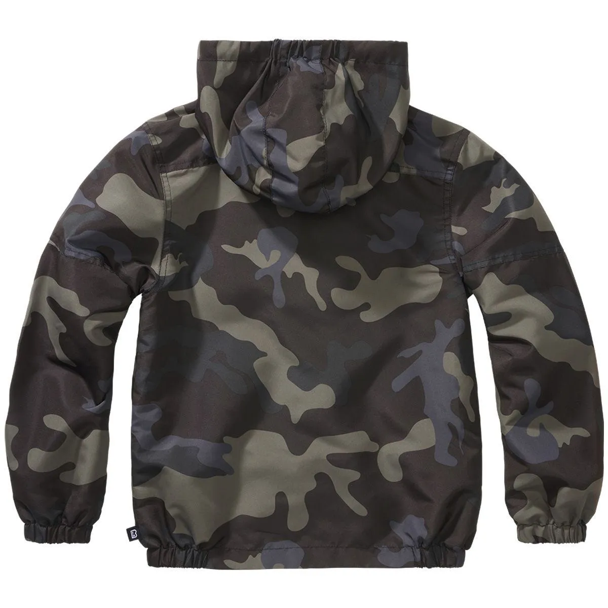 Brandit Kids Summer Windbreaker Front Zip Dark Camo