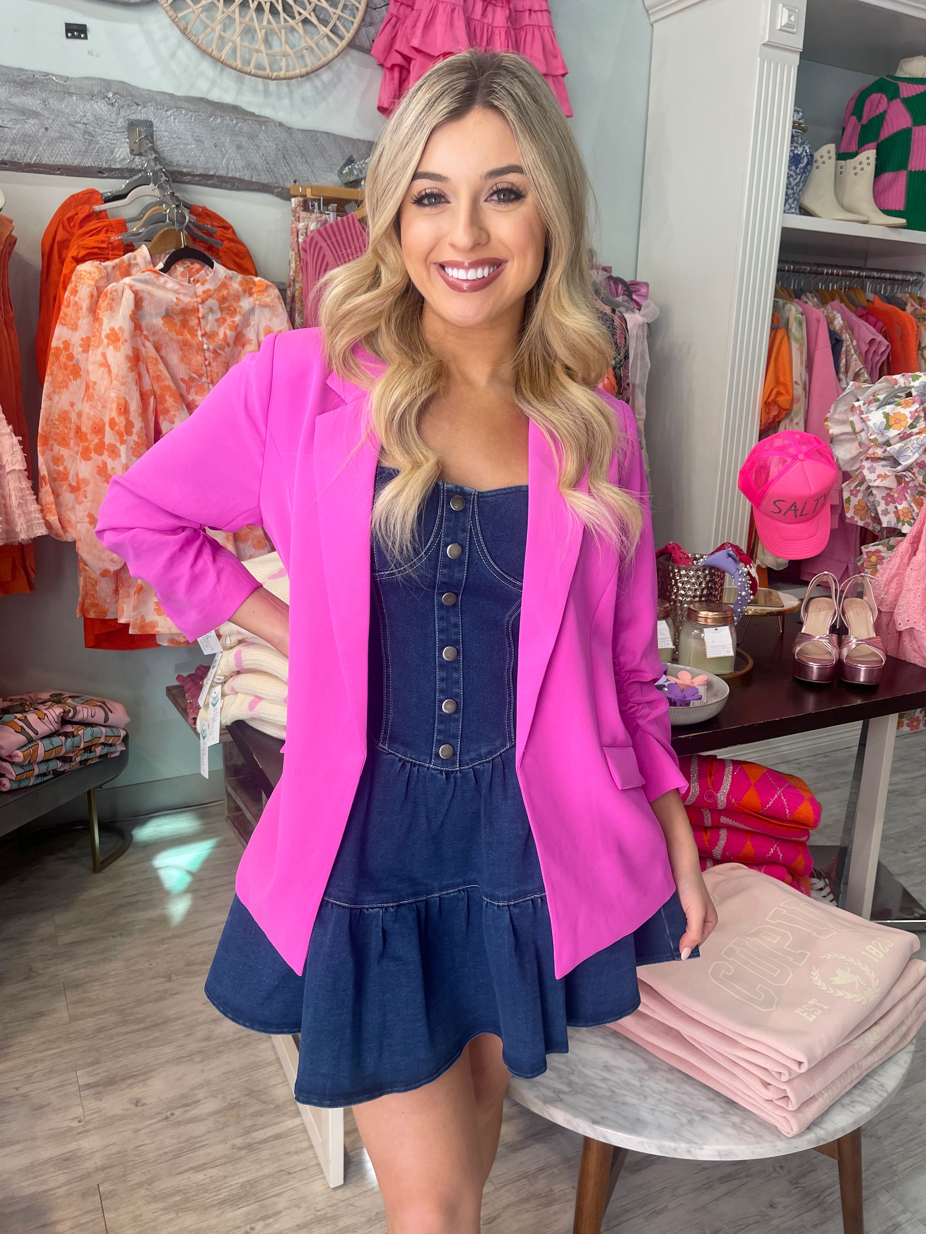 Bright Rosey Blazer