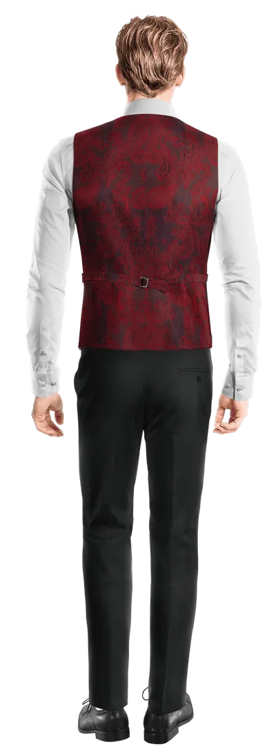 Burgundy essential Dress Waistcoat