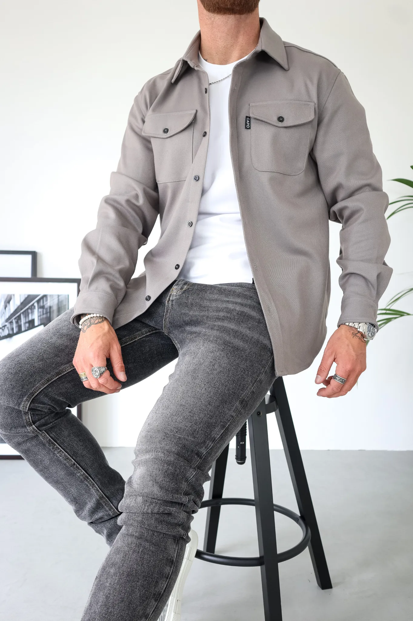 Capo OVERSHIRT - Light Grey