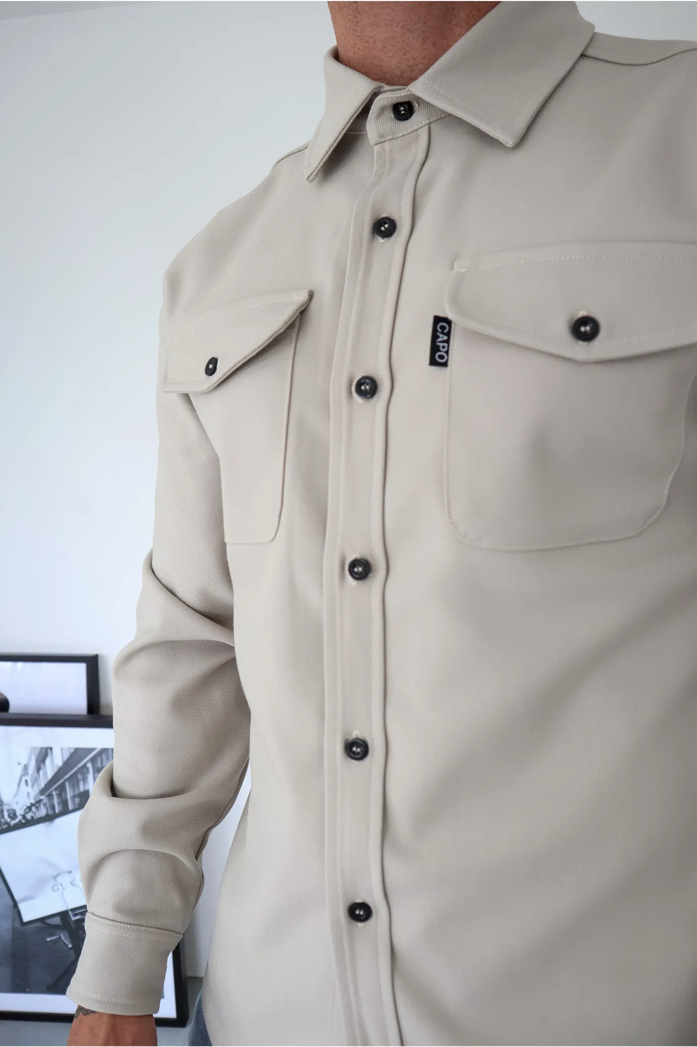 Capo OVERSHIRT - Light Stone