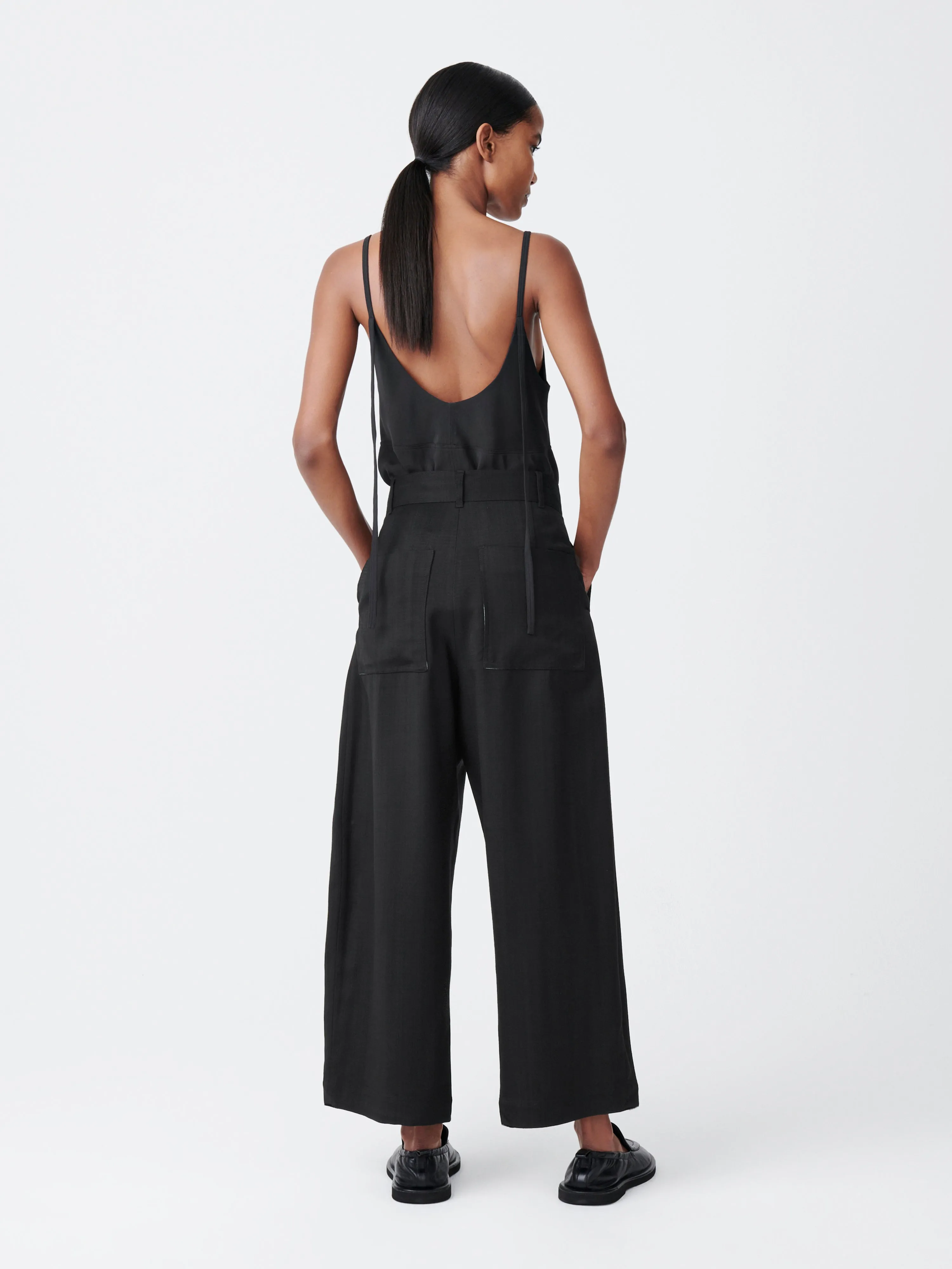 Chalco Basket Weave Pant in Black