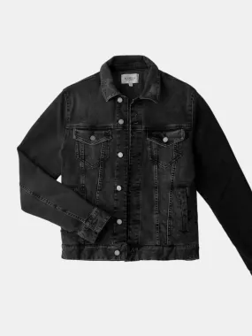 Chamarra Denim Jacket Washed Black