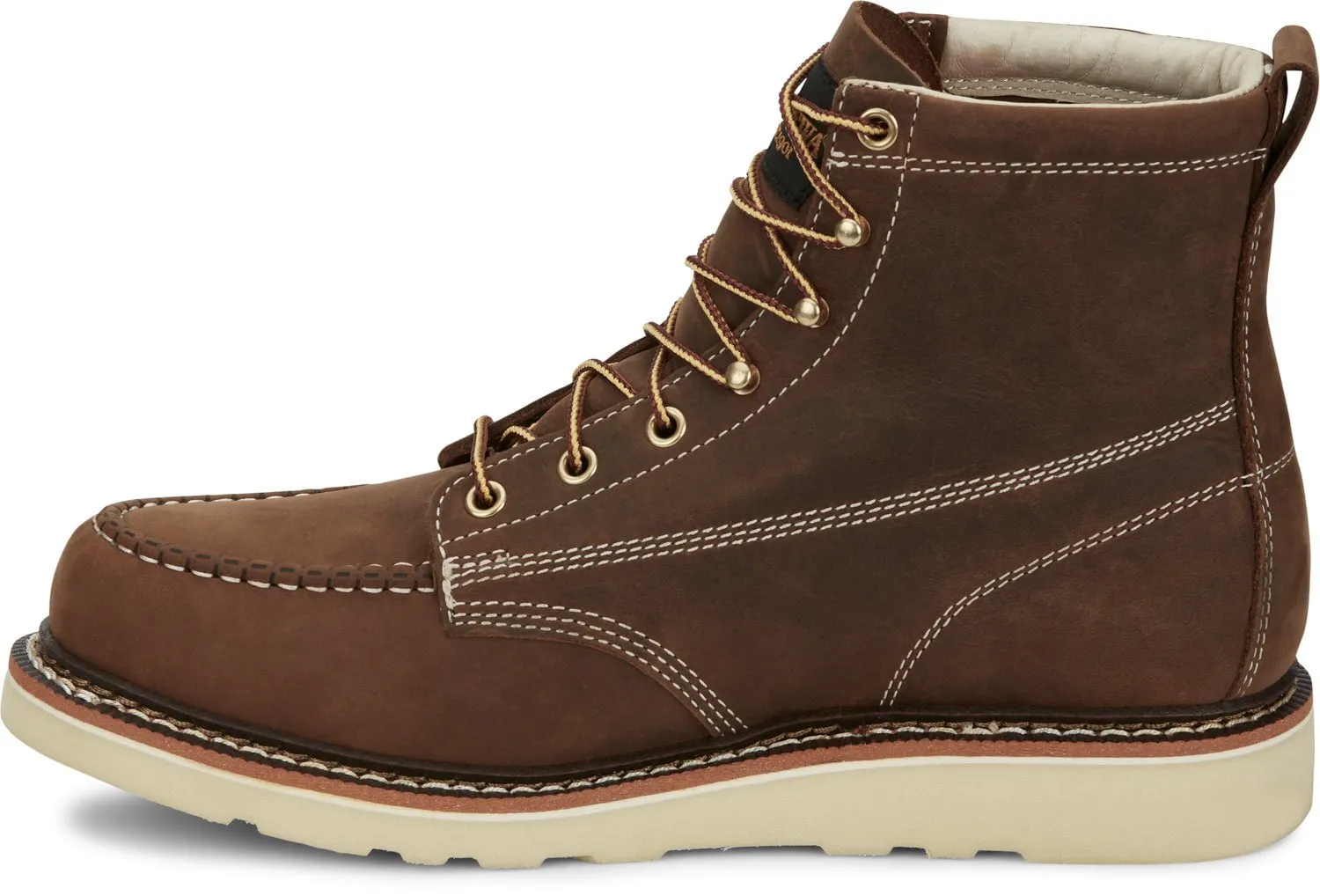 Chippewa Mens Edge Walker 6in Wedge Hickory Leather Work Boots