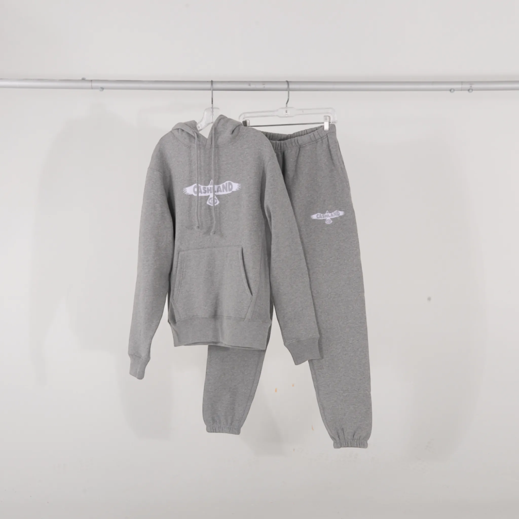 Classic HEAVY Pull Over Hooded Sweatshirt : GREY