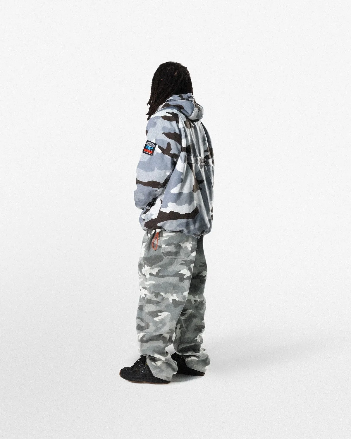 Contrast Alpine Anorak Jacket, Snow Camo