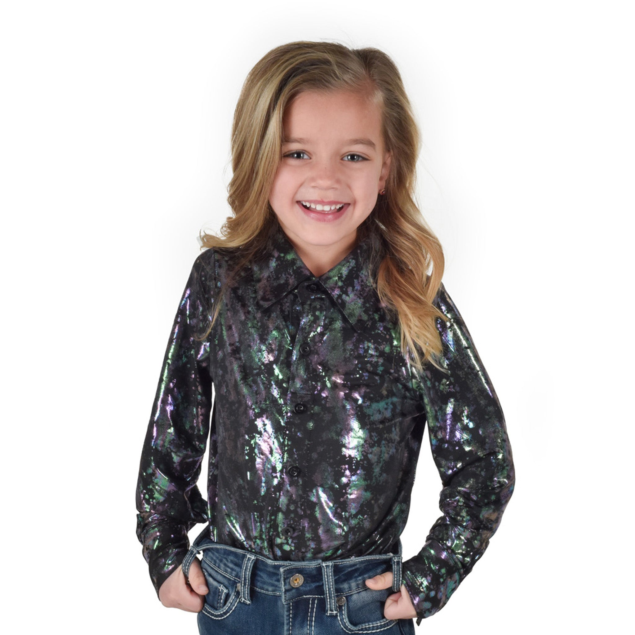 Cowgirl Tuff Splatter Print Pullover