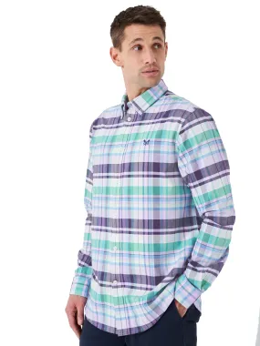 Crew Clothing Mens Pinpoint Oxford Multi Check Shirt