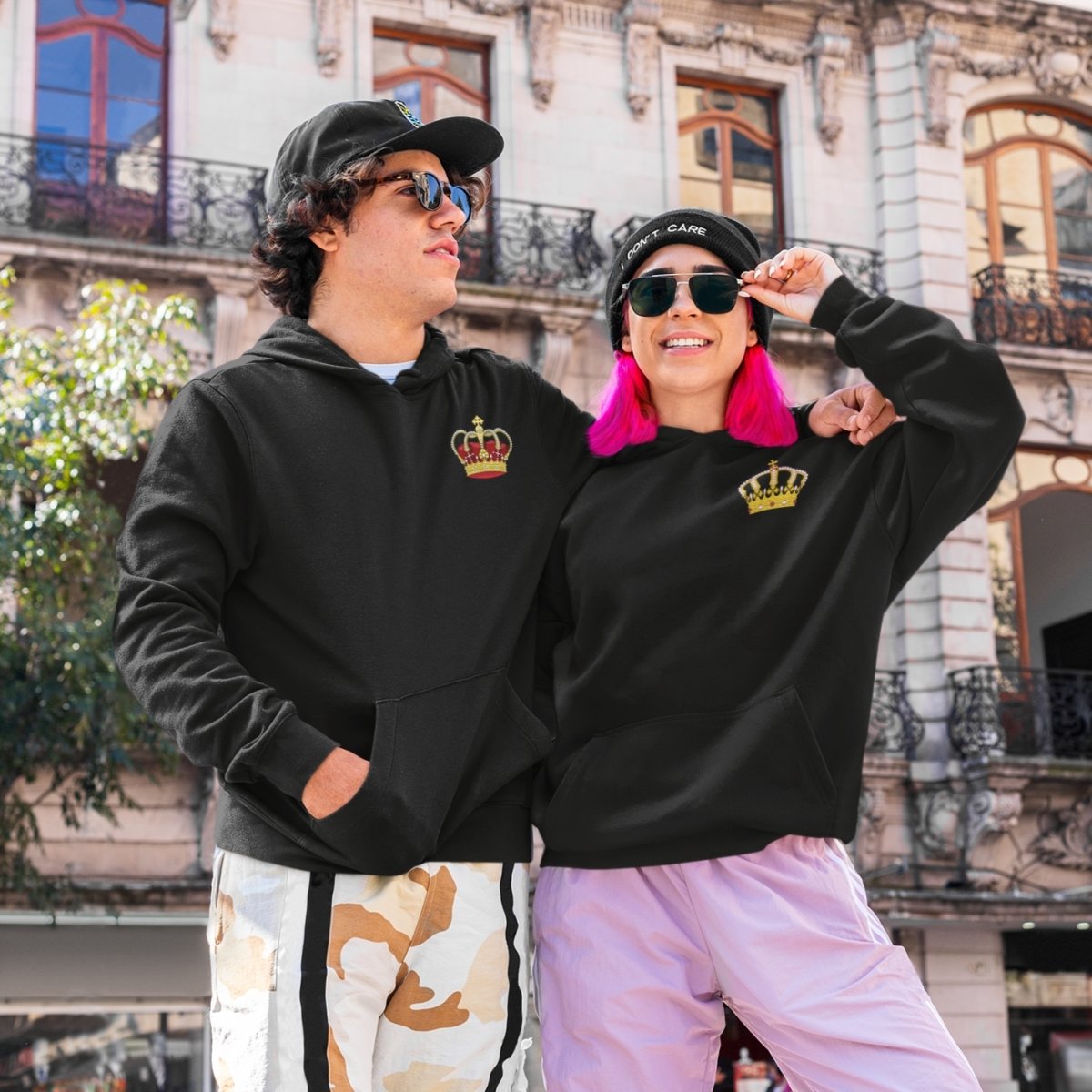 Crowns Matching Couple Hoodies