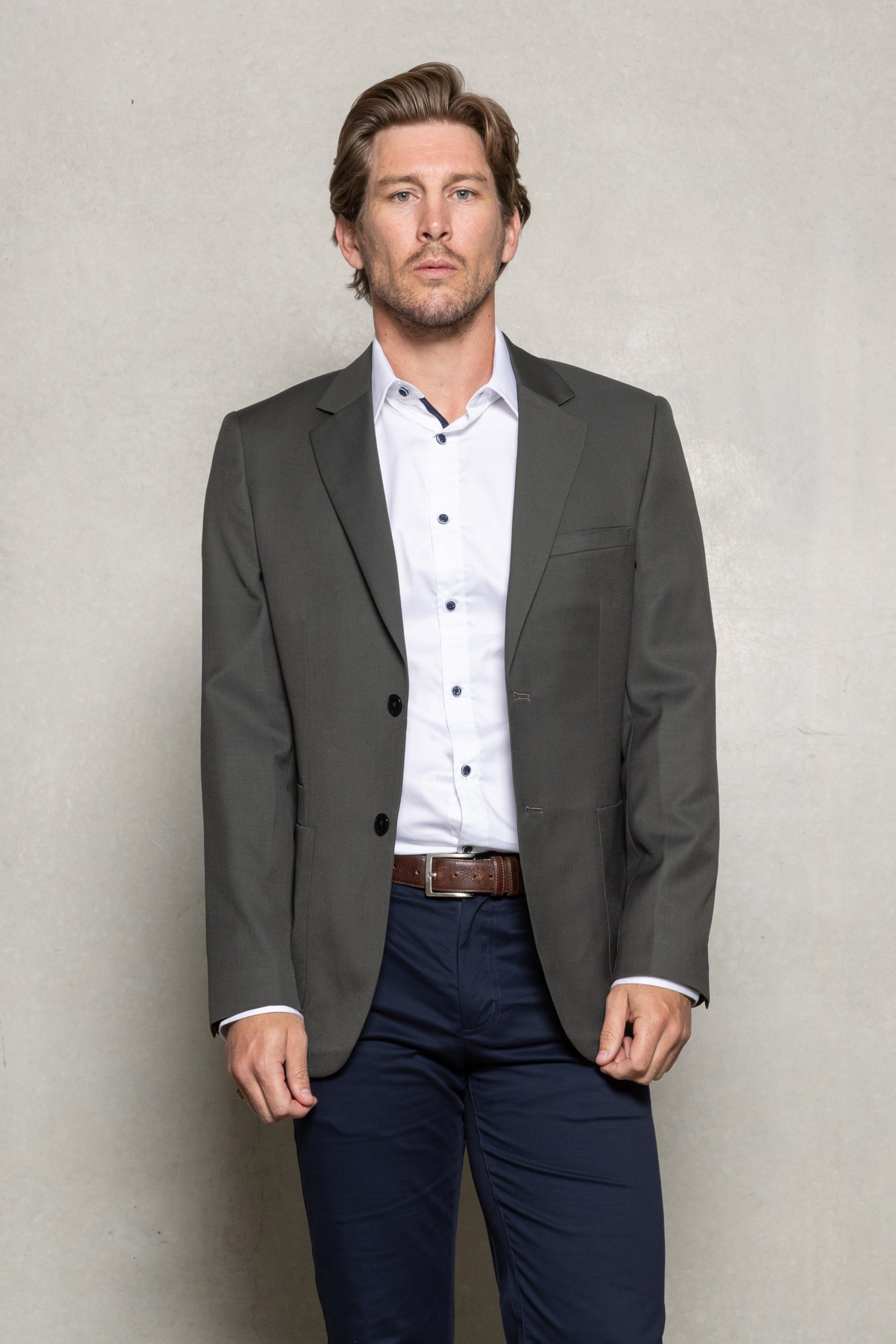 Cutler & Co - Desmond Blazer - Sand Or Green