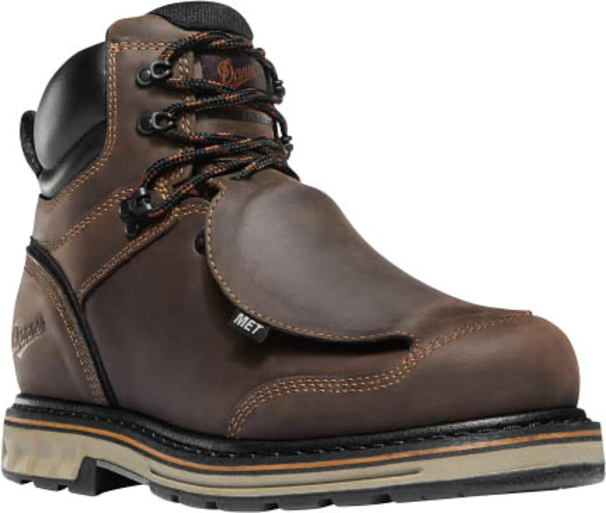 Danner Steel Yard Mens Brown Leather 6in Metguard Work Boots