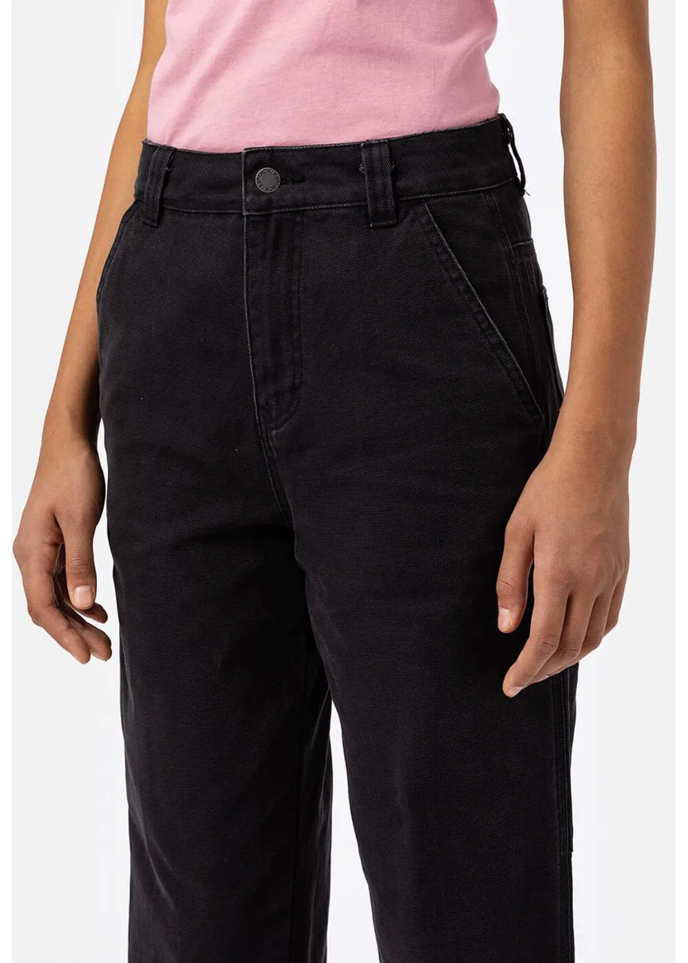 Dickies Ladies Duck Canvas Pants Stonewash Black