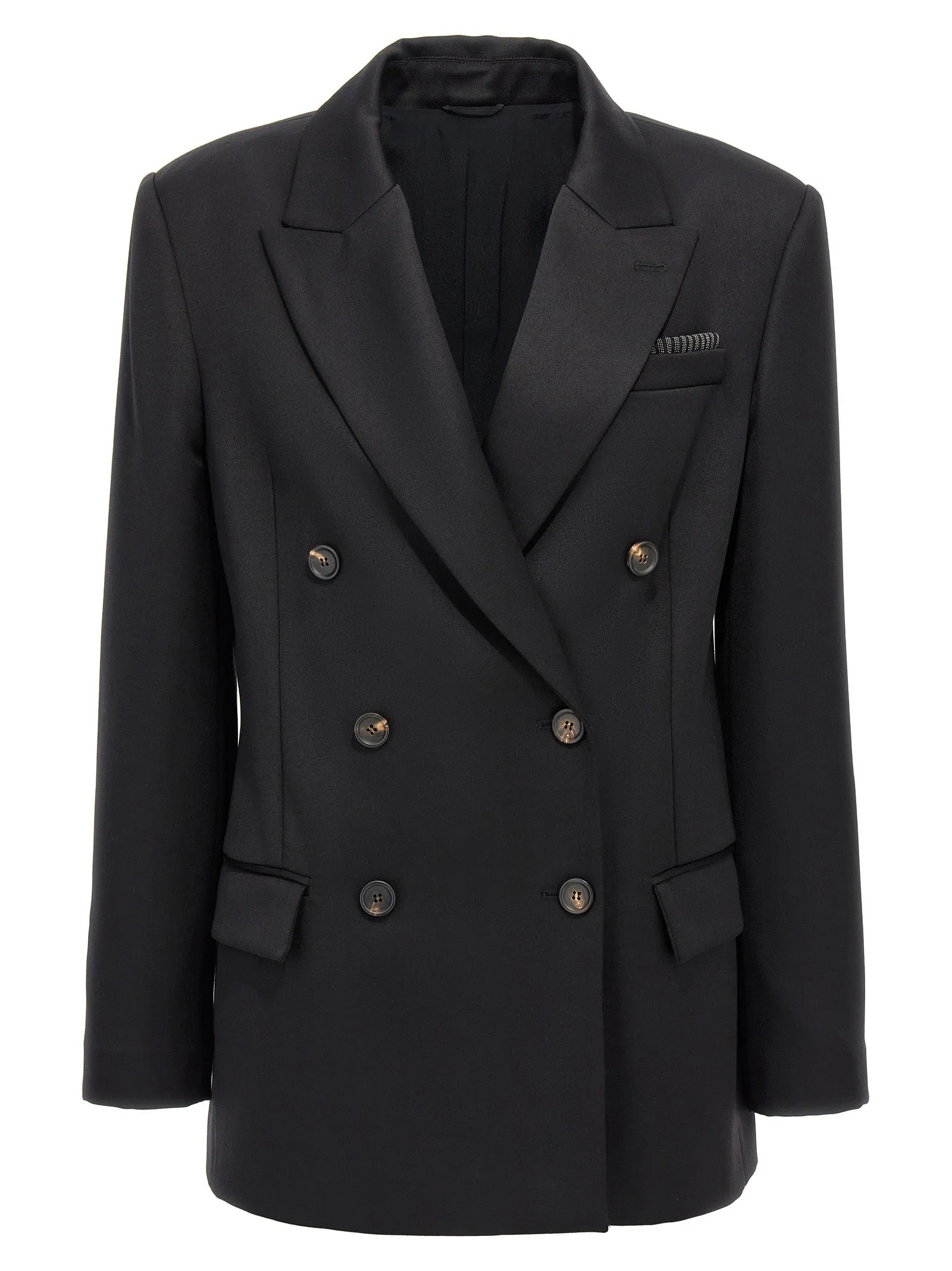 Double-Breasted Blazer Black