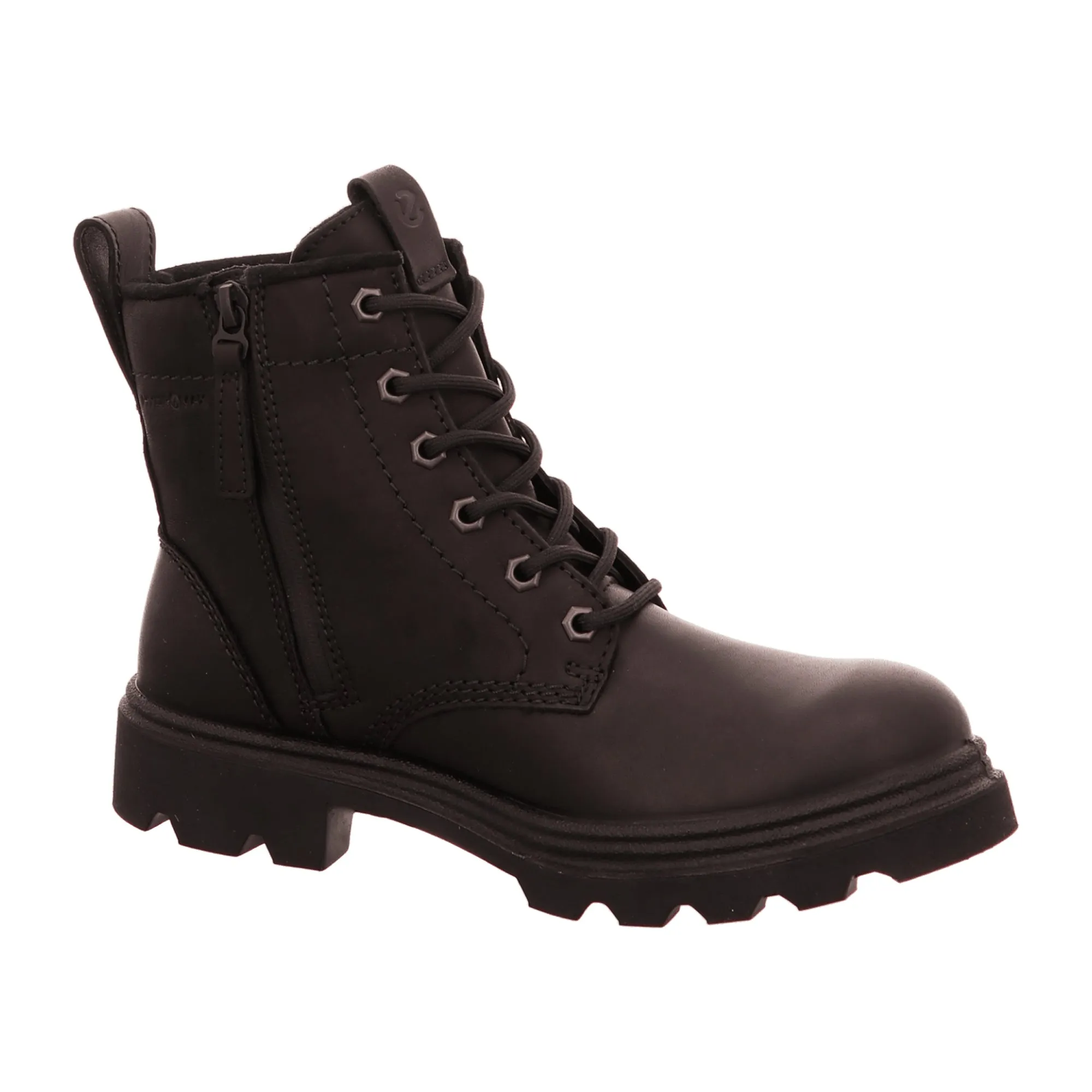 Ecco Women's Black Boots - Durable Lace-Up Ankle Boots with Sporty Outsole