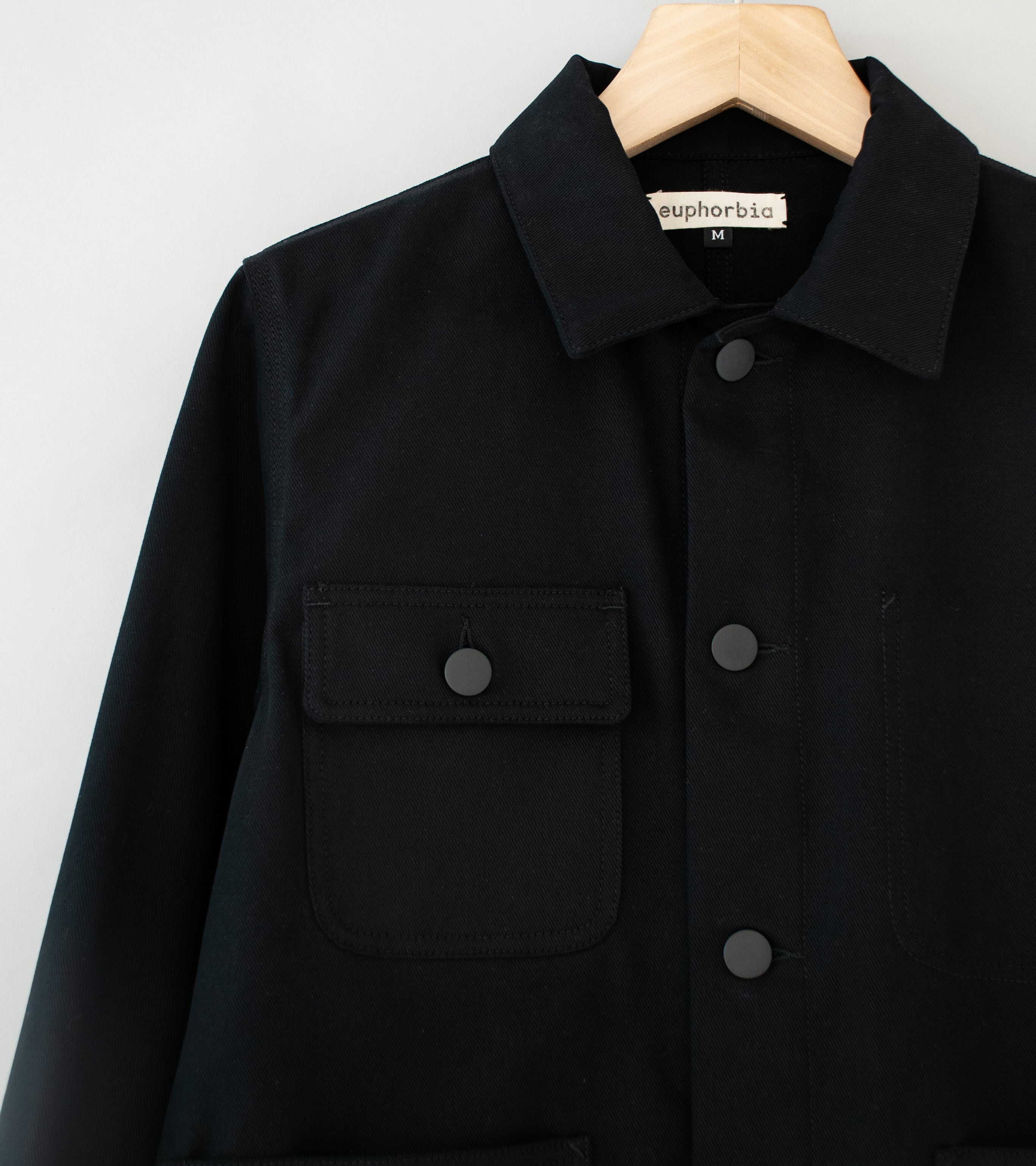 Euphorbia 'Work Jacket V2' (Black 9oz Bull Denim)