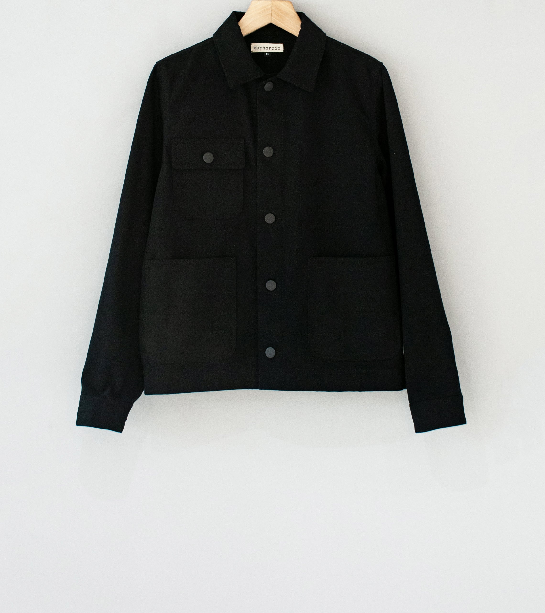 Euphorbia 'Work Jacket V2' (Black 9oz Bull Denim)