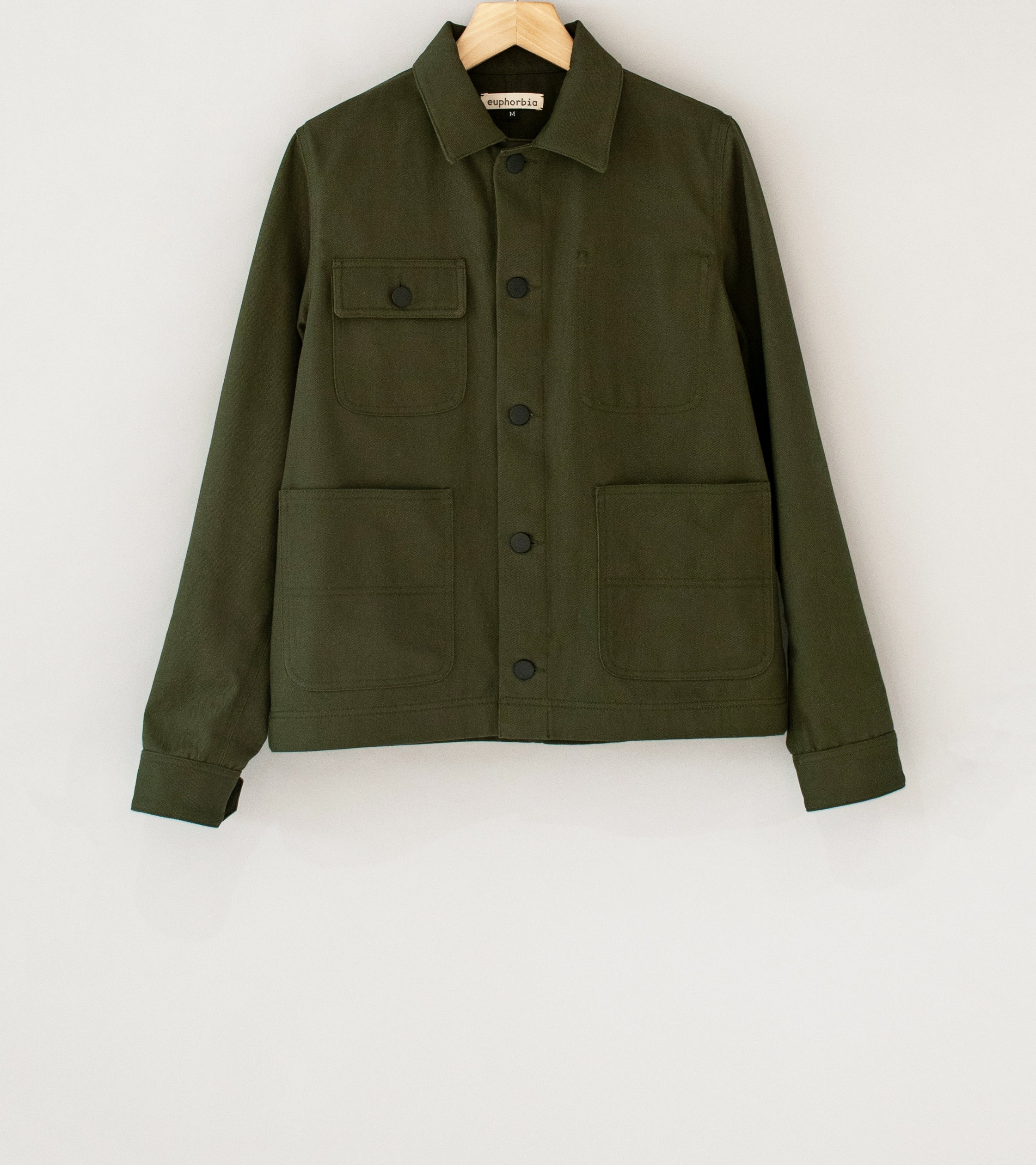 Euphorbia 'Work Jacket V2' (Olive Drab 9oz Bull Denim)