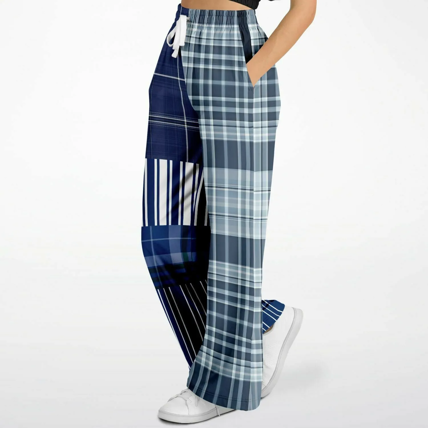 Faire Isle Plaid Eco-Poly Stretchy Phat Bellbottoms