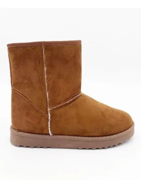 Faux Suede Snug Boots