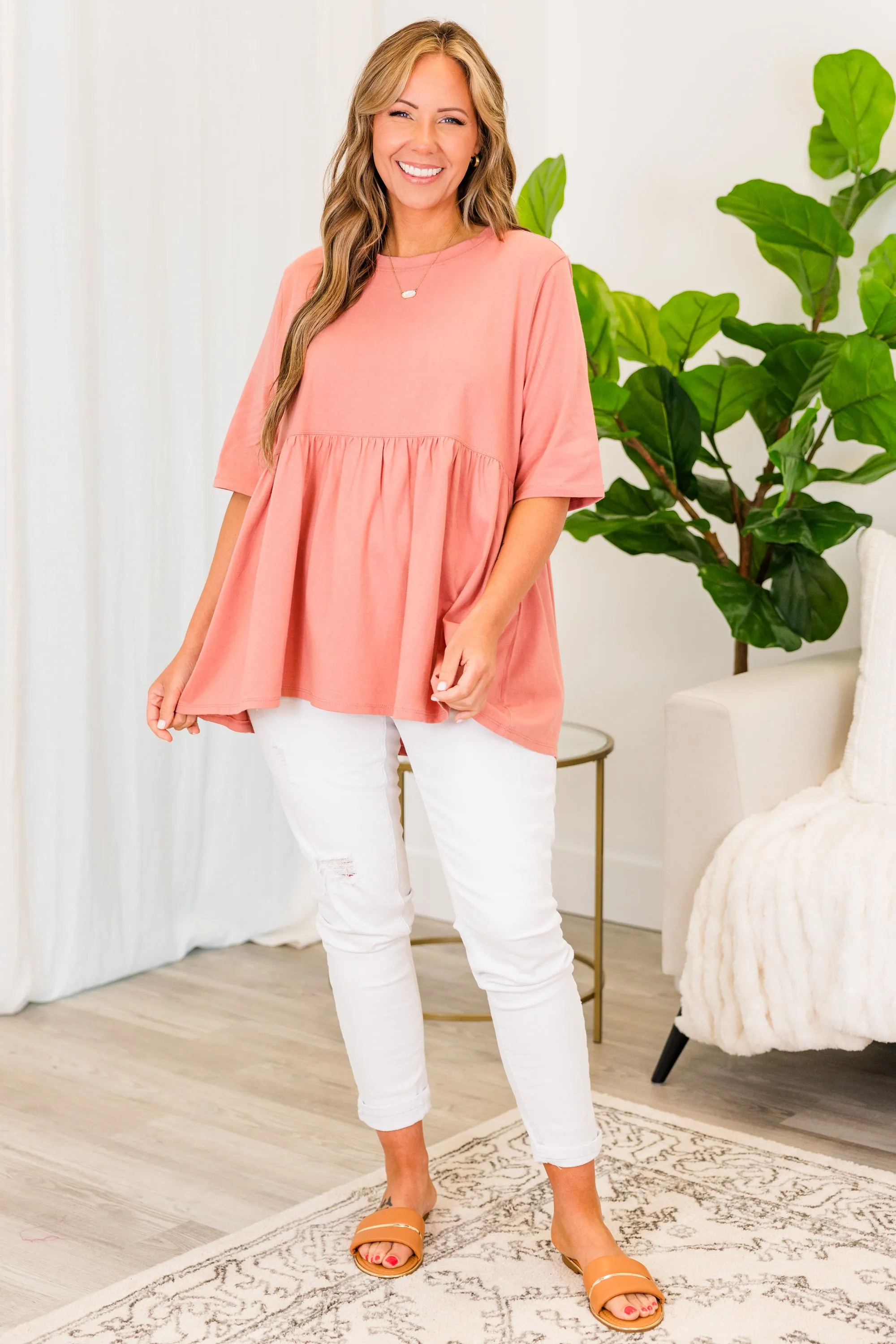 Fearless Soul Top, Ash Rose