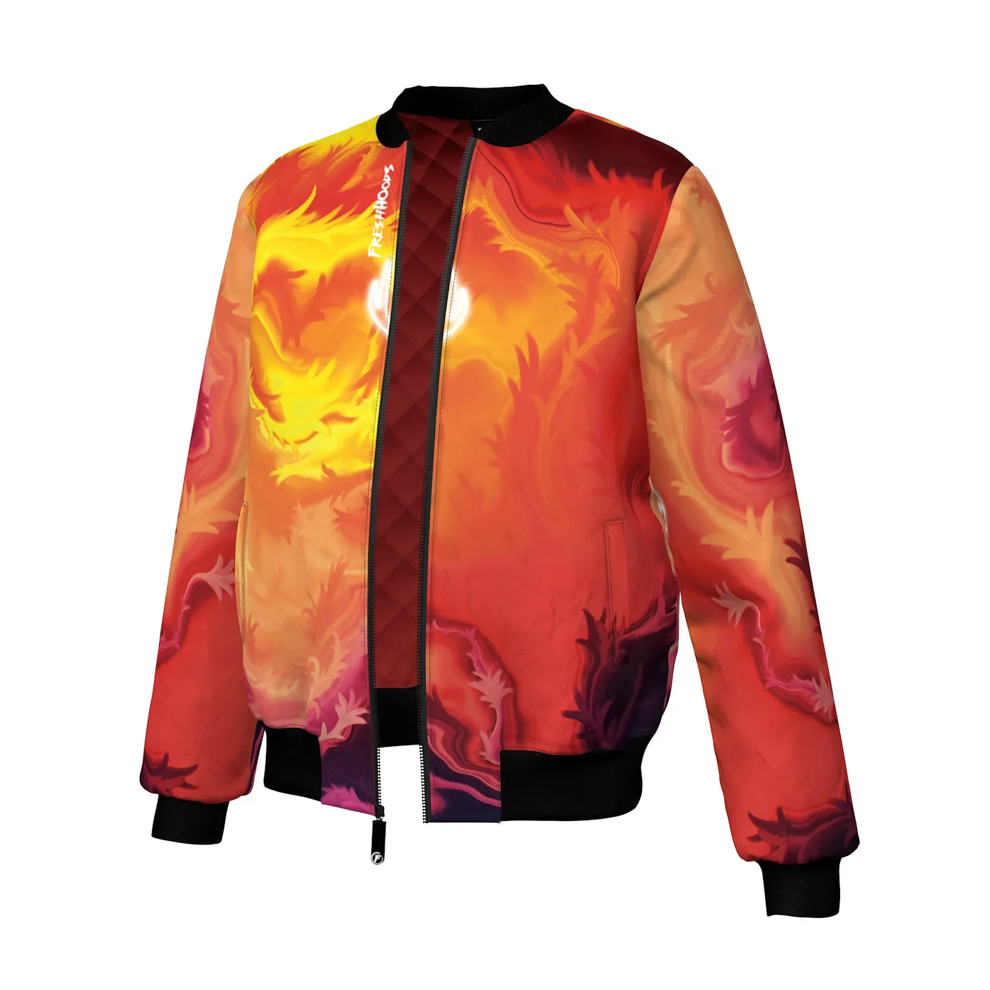 Fire Deer Bomber Jacket