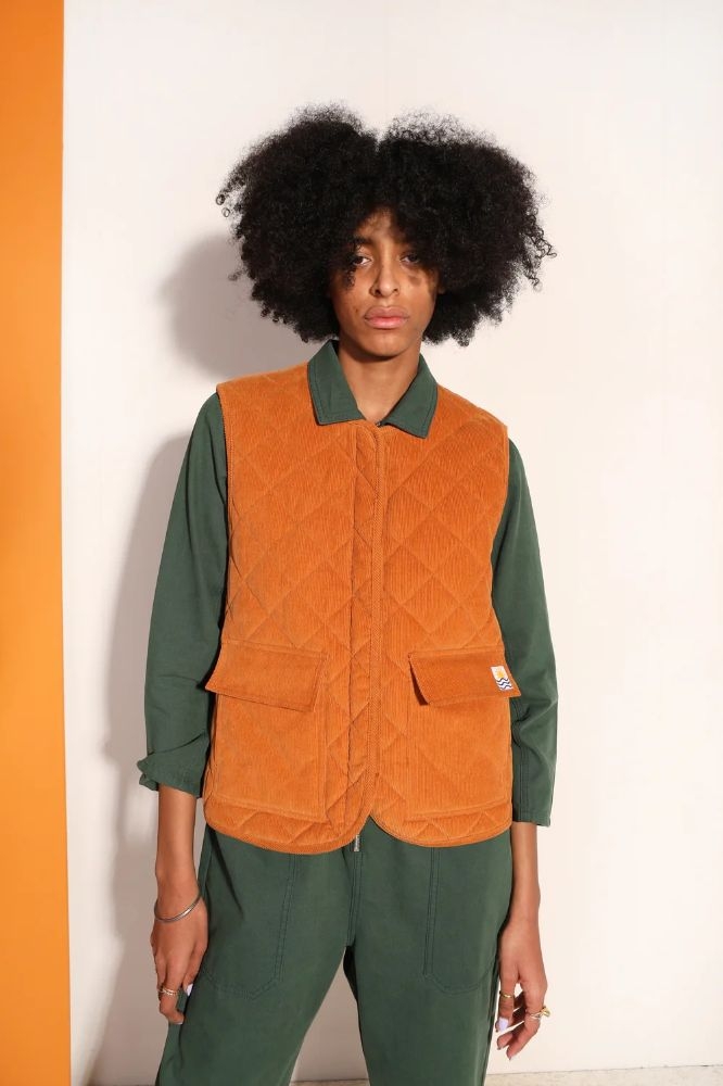 F.Markey Flint Waistcoat - Ochre: Size 10