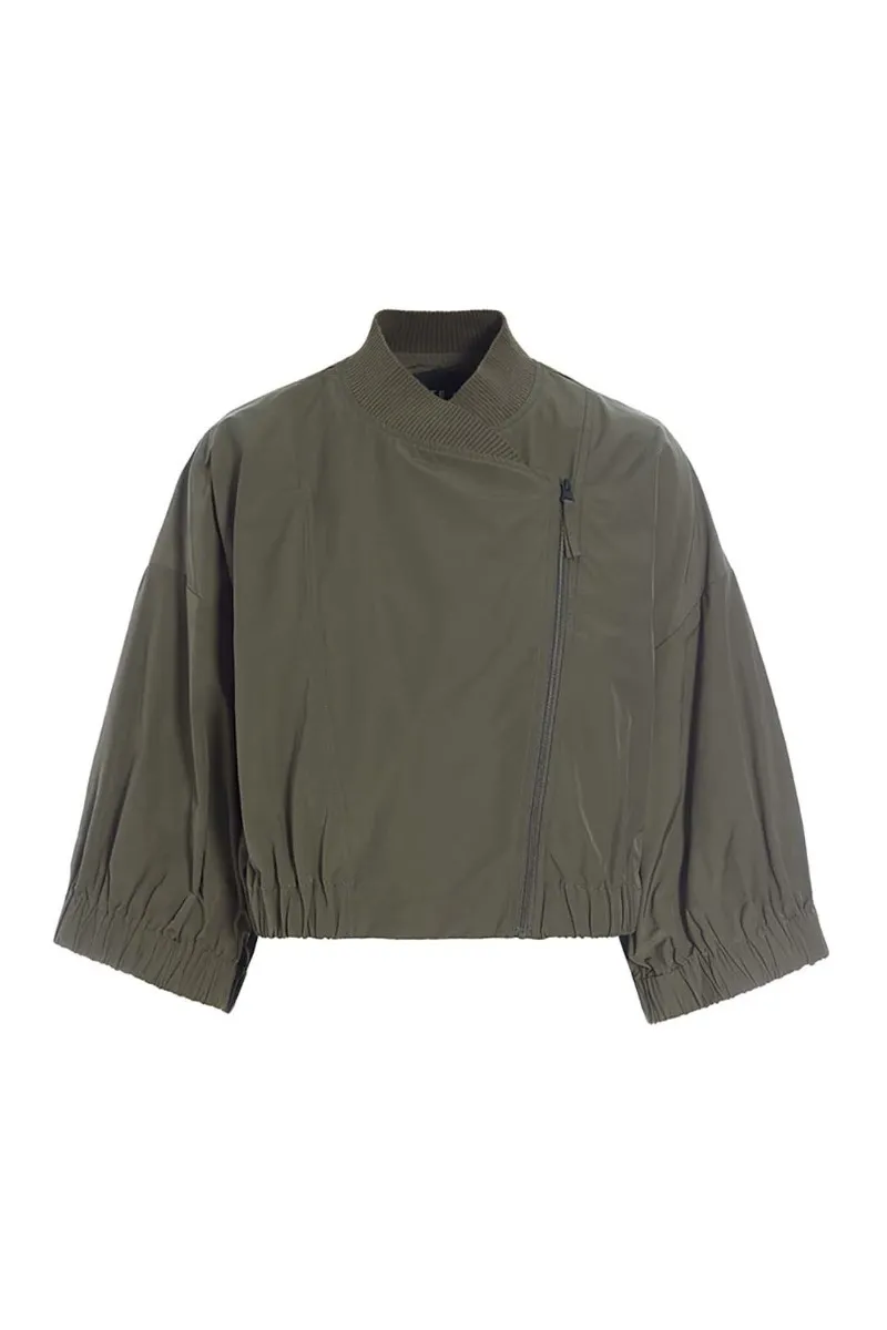 Fukkura poplin bomber jacket