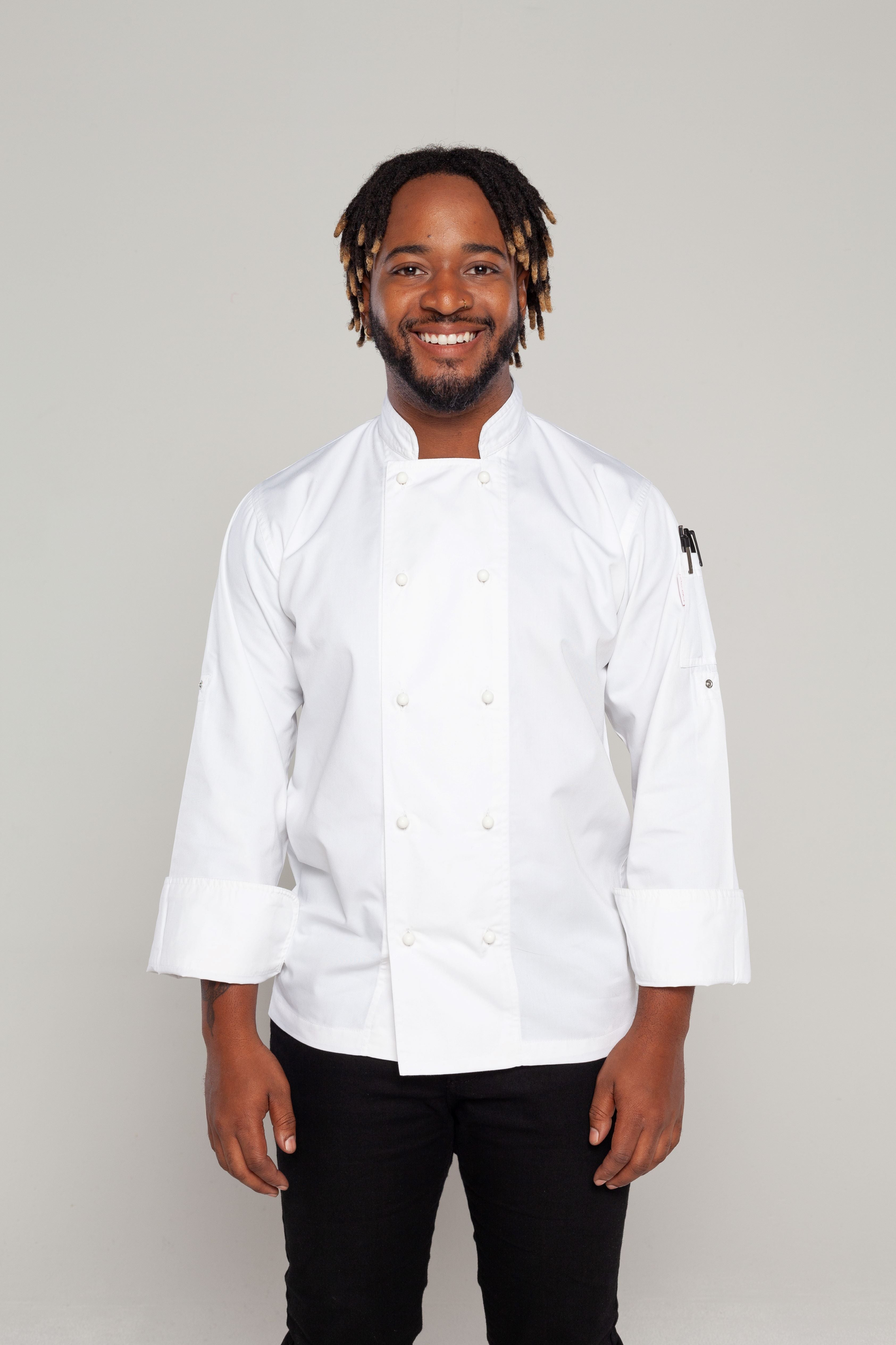 Generic White Chef jackets Long sleeve