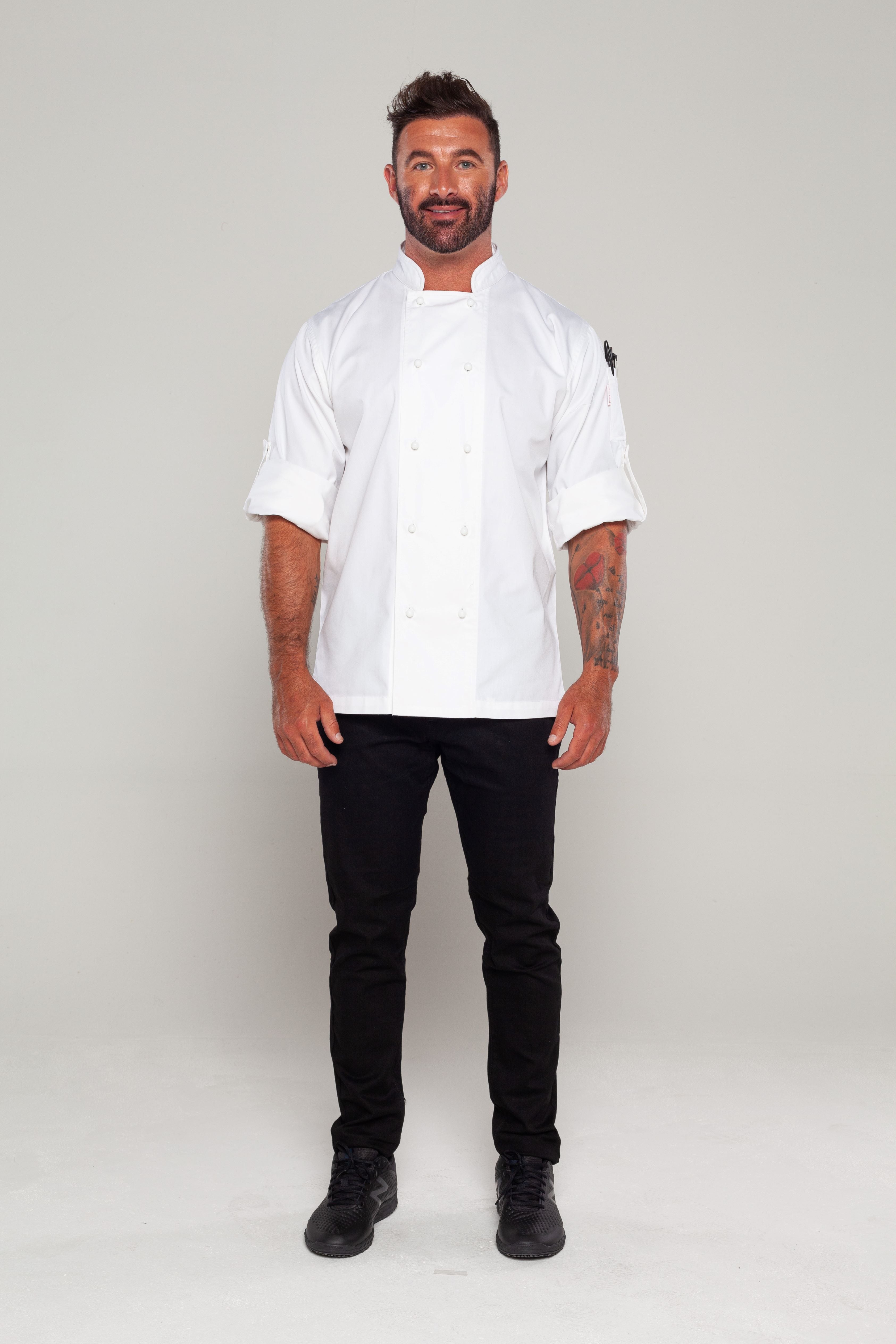 Generic White Chef jackets Long sleeve