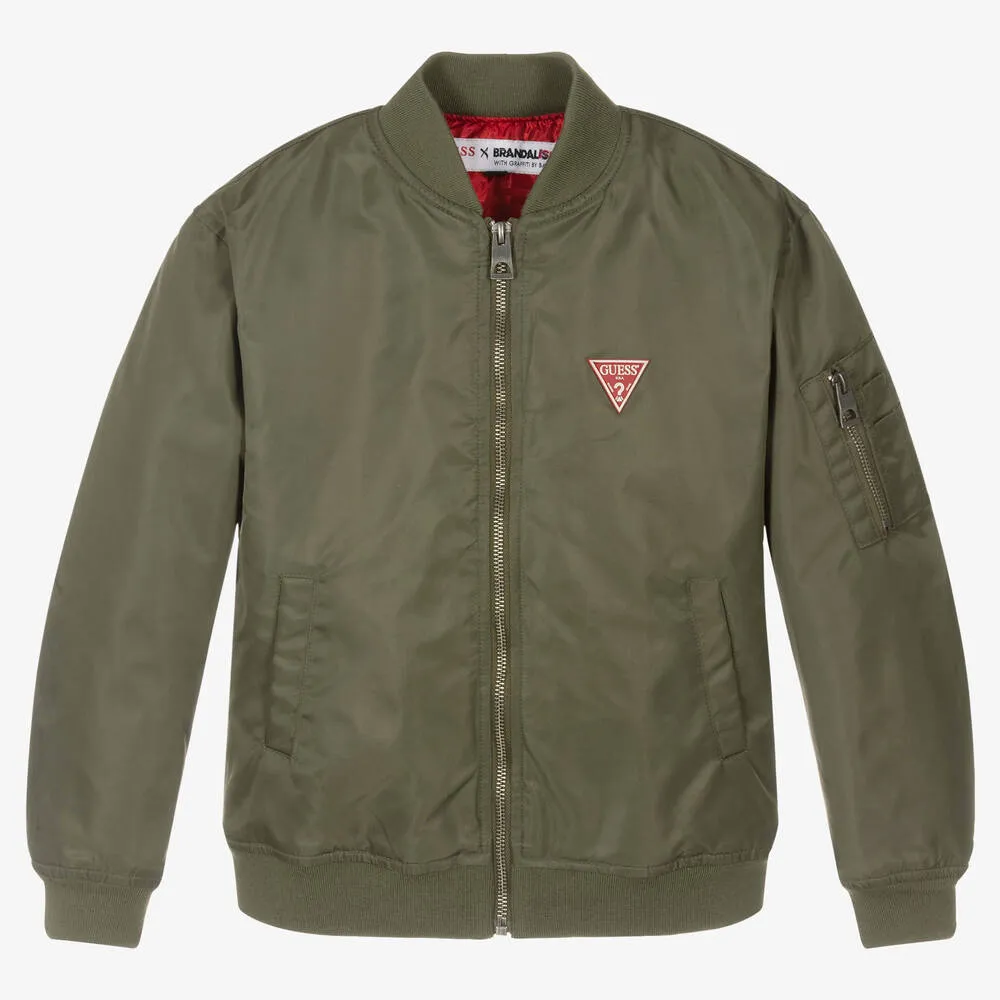 Green Banksy Bomber Jacket