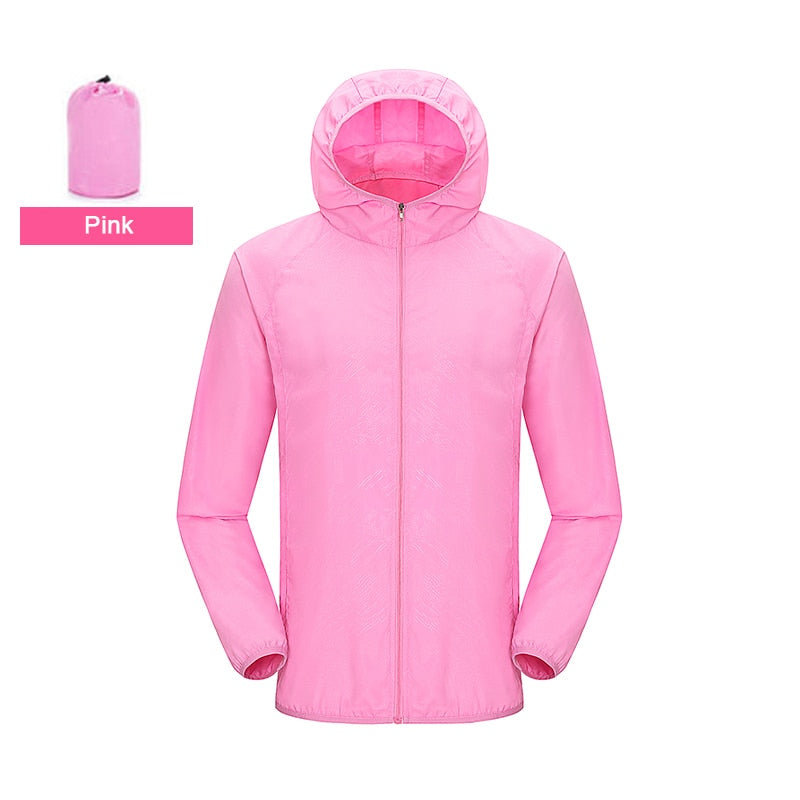 Hiking Waterproof Jacket Women Men Quick Dry Outdoor Sport Rain Coat