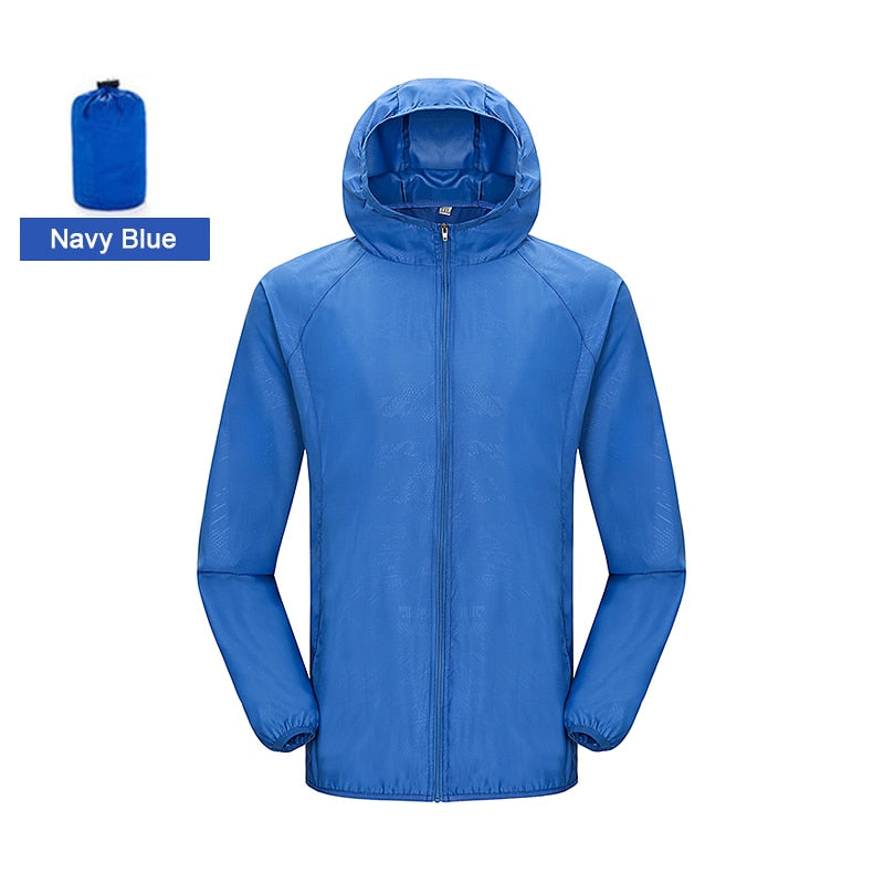 Hiking Waterproof Jacket Women Men Quick Dry Outdoor Sport Rain Coat